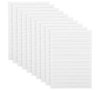 WRITWAA 10 Pièces Cahier D'écriture en Papier Blanc pour Garçon et Filles Lignes Pointillées et Ligne Centrale, Double Face, pour Apprentissage Approfondi Formation des Lettres en Milieu