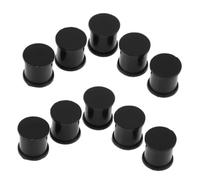 WRITWAA 10 Pièces Écarteur D’oreille Noir à Double Collerette en Silicone
