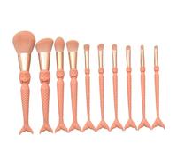 WRITWAA 10 Pièces ensemble de pinceaux de maquillage Nettoyer de pinceaux de maquillage Se maquiller Outil de maquillage pinceau ombres à paupières fibre artificielle
