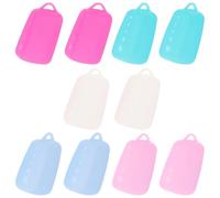 WRITWAA 10 Pièces Étui à Brosse à Dents en Silicone, Portable | Brosses Manuelles et Têtes, Usage Bureau, Dortoir ou Camping, Pratique pour Garder L’hygiène