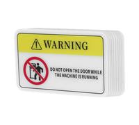 WRITWAA 10 Pièces Lot de Autocollants Sécurité Pvc Étiquettes Avertissement Industrielles pour Équipement Signalisation Machine Fonctionnement Interdit Ouvrir la Porte