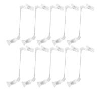 WRITWAA 10 Pièces Pince Étiquette Plastique Double Extrémité Rotative pour Rayons de Supermarché, Installation Facile, Matériau Solide pour Affichage Prix en Magasin de Détail