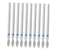 WRITWAA 10 Pièces Professional Nail Drill Bits Set Cuticle Remover Tips With Open Pocket Design For Precise Manicure And Pedicure Shaping
