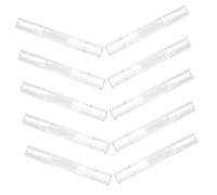 WRITWAA 10 pièces Rechargeables pour Huile Cuticule et Gloss à Flacons Cosmétiques Vides avec Pinceau Contenants Transparents pour Fond de Teint Ongles et Cils Portable et Anti-fuite