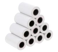 WRITWAA 10 Rouleaux Rouleau de Papier Thermique en Pâte de Bois Blanc pour Caisse Enregistreuse 57x30mm Surface Lisse, Résistant pour Bureaux et Banques