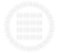 WRITWAA 100 Clips à Postiche en Plastique Noir, 7 Dents, Résistants la Déformation, Fixation Sûre pour Bonnets de Postiche, Pack de 100 Pièces, Accessoires Indispensables pour Coiffure