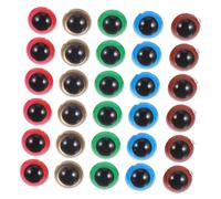 WRITWAA 100 Ensembles Plastic Safety Eyes with Washers for Crochet and Craft Projects Round Eyes for DIY Puppets Stuffed Dolls Bear Crafts and Toy Making