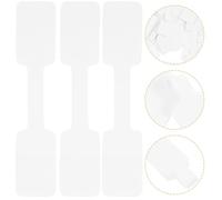 WRITWAA 100 Étiquettes de Prix Adhésives en Papier Kraft pour Bijoux, Étiquettes Soi-même, Faciles à Déchirer, Blanc, pour Classifier Montres et Bracelets