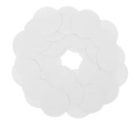 WRITWAA 100 Feuilles Papiers Ronds Vierges DIY pour Badge, Papier Blanc à | Remplacements Faciles, Format Rond Prédécoupé, pour Enseignants et Élèves, Créations Scolaires et Foires