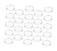 WRITWAA 100 Pièces Boîte de Rangement Transparente pour Lot de Capsules Protège-monnaie Étui Portable pour Amateurs et Exposition