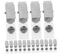 WRITWAA 100 pièces Clips Porte-badge Petits Plastique Clips Multifonctions pour Badge de Travail Porte-cartes Identité Léger pour Poche Poitrine