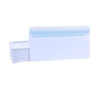 WRITWAA 100 Pièces Enveloppe Professionnelle Blanche sans Fenêtre en Papier Offset Protection Étanche et Sécurité Inviolable pour Envoi Postal et Expédition