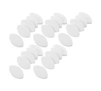 WRITWAA 100 Pièces Éponge D’entraînement Yeux, Blanche, Ovale, pour Faux | Simulation Réaliste, Pose Facile, Résistante à Déformation, Réutilisable