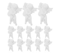 WRITWAA 100 Pièces Figurine D'ange Miniature en Résine Blanche | Design Élégant et Raffiné, Surface Lisse et Résistante, pour Artistes Ongles et Décorateurs Gâteaux