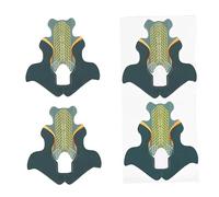 WRITWAA 100pcs Accessoires de Nail Art Plateau à Ongles en Papier Vert Forme Queue de Poisson Extension Ongles Cristal Guide Précis pour Manucure Débutants et Professionnels