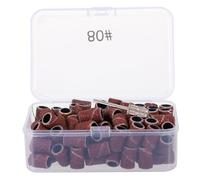 WRITWAA 100pièces Bandes De Ponçage Pour Ongles Résistantes Et Durables Embouts Abrasifs Pour Ponceuse à Ongles Professionnelle Et Usage à Domicile Kit De Manchons Pour Polissage Et Prépar
