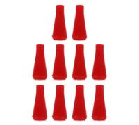 WRITWAA 10pcs Pointe de Flèche en Caoutchouc Rouge 6mm pour Tir à l'arc, Compatible Flèches en Bambou et Carbone, pour Entraînement et Jeu de Tir à l'arc