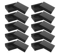 WRITWAA 10pièces Boîte de Rangement Carrée Carton pour Montre de Poche Bijoux Colliers Bagues Boucles Oreilles Coffret de Collection pour Hommes et Femmes