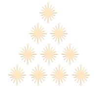 WRITWAA 10pièces Breloques Connecteurs Forme de Tournesol pour Bijoux Lot de Breloques Doubles pour Colliers et Créations DIY