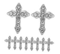 WRITWAA 10pièces Breloques Pour Ongles Forme De Croix Bijoux De Manucure Halloween Art Des Ongles