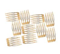 WRITWAA 10pièces Peignes Latéraux Dorés Pour Femmes Accessoires De Cheveux Décoratifs Avec Prise Sécurisée Pour Chignons Mariages Et Styles Quotidiens Convient Cheveux Fins Et Épais