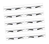 WRITWAA 10pièces Règle à Sourcils Et Pochoir à Sourcils Modèle De Guide Outil De Maquillage Pour Dessiner Des Symétriques