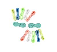 WRITWAA 12 Lacets Lumineux Épais pour Chaussures en Polyester, Multicolores, Adaptés pour Soirées et Usage Nocturne, Lacets Réfléchissants et Résistants, Longueur 1,2m