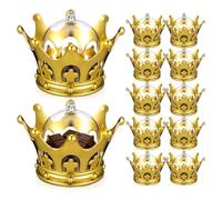 WRITWAA 12 Pièces Boîte à Couronne en Plastique Élégante pour Mariage et Anniversaire Princesse, Grosse Capacité Multifonctionnelle pour Emballage de Chocolat et Décoration de Fête