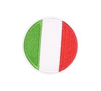 WRITWAA 12 pièces Lot de Patchs Brodés Rond Drapeau Accessoires de Mode Pour Réparation et Décoration de Vêtements Jeans Sacs et Chapeaux