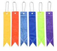 WRITWAA 12 Pièces Porte-clés Réfléchissant à Suspendre en PVC pour Paquet | Léger et Simple, Visibilité Accrue, Usage Course et Vélo Nocturne, Style Discret, Facile à Porter
