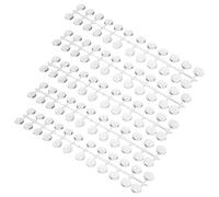 WRITWAA 120 Pièces Palette et Manucure pour Professionnels des Ongles pour Salon de Manucure D'entraînement en Plastique Rond et Plat Base Plate 0,6 Pouce, Nuancier de Couleurs