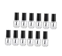 WRITWAA 12pièces Flacons De Vernis à Ongles Verre Vides Flacons De Retouche Supports Pour Vernis à Ongles Contenants Cosmétiques Fournitures Pour Manucure