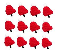 WRITWAA 12pièces Pins à Cheveux Décoratifs de Noël Motif Chapeau Accessoires pour Cheveux Ornement de Bureau Décoration pour Thé au Lait