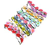 WRITWAA 12pièces -tête Marguerite Floral Pour Femmes Et Filles Couronne De Fleurs Coiffe Guirlande Légère Et Confortable à Porter