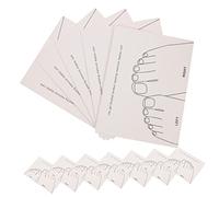 WRITWAA 15 Carte D'affichage Du Moule à Pied Ongles Uv Afficher Pour Les Ongles Nombre Liste Clou Élégant Outils Manucure Panneau D'affichage Des Ongles Papier