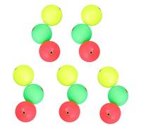WRITWAA 15 Pièces Boule Flottante de Pêche Ronde 27mm en Écume | Accessoires de Pêche pour Débutants et Pêcheurs en Surf, Contrôle de Profondeur Ajustable, Usage Bord de Rivière à L’aube