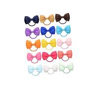 WRITWAA 15 Pièces Élastiques à Cheveux Chic avec Nœud Élégant pour Garçon Fille Accessoires de Mode Aléatoires Couleur Aléatoire