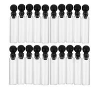 WRITWAA 150 Échantillons de Parfum en Verre, Mini-flacons Vides de 1 Ml pour Échantillons D'huiles Essentielles avec Bouchons Anti-fuite, pour Les Voyages, Les Tests de Parfum Et Les Cadeaux.