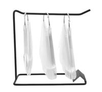 WRITWAA 150 présentoirs pour nail art : bâtonnets transparents pour vernis à ongles avec support en fer et anneaux - Kit de présentation pour salon de beauté à domicile