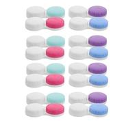 WRITWAA 16 Pièces Étui avec Boîtier Étanche pour Lentilles de Contact Transparent Portable Compact pour Voyage et Usage Quotidien