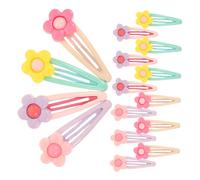 WRITWAA 16 Pièces Hairpin With Flower Decoration Set Soft Lightweight Korean Style Floral Clips For And Women Kawaii Barrettes For Everyday Styling