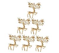 WRITWAA 18 pcs Broches de Élan Accessoires de Fête Vintage Doré Mat Épingles Élégantes pour Femmes Corsages Originaux pour Vêtements et Sacs