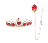 WRITWAA 1ensemble Diadème De Mariée Avec Collier Couronne De Coiffure Coeur Pour Et Événements Spéciaux Accessoire Brillant Et Princesses