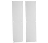 WRITWAA 1ensemble Plaque de Protection Bas de Porte Acier Inoxydable Lot de Plaques de Poussée Métal Résistantes Corrosion Protection pour Portes Intérieures et Extérieures Installation