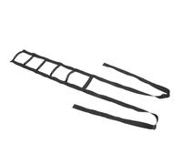 WRITWAA 1pc Échelle de Lit pour Personnes Âgées Cinq Poignées en Tissu Oxford Noir, Ceinture D'assistance Robuste et Résistante pour Faciliter Le Lever au Lit