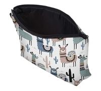 WRITWAA 1pc Paquet de Toilette Organisateur de Cosmétiques Léger en Polyester Impression 3D Créative pour Voyage et Vie Quotidienne Femme