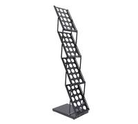 WRITWAA 1pièce Présentoir Pliable pour Brochures et Magazines Rack Exposition Ventilé Multi-Usage Support Vertical Compact et Portable pour Documents et Flyers