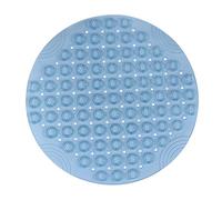 WRITWAA 1Pièce Tapis De Massage Antidérapant Pour Salle De Bain Tapis De Nettoyage à Pied Avec Ventouses Design Rond Couleur Ciel Pour Bain