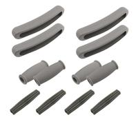 WRITWAA 2 Ensembles Armpit Crutch Covers With Rubber Hand Grips And Handle Core Replacement Pads For Walking Aid Comfort And Elderly Mobility Support