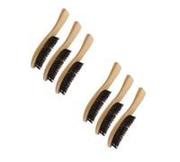 WRITWAA 2 Ensembles Brosse À Barbe Blaireau Rasage Hommes Poil Professionnel Se Soucier Honnête Nettoyage De La Barbe Fournitures De Soin De La Barbe Rasage Masculin En Bois 3 Pièces * 2